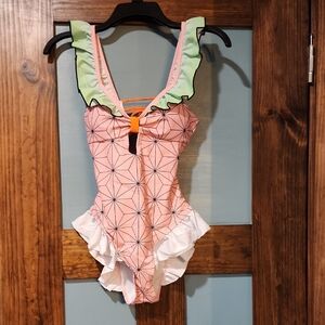 Demon Slayer One Piece Swimsuit NWOT size XSMALL